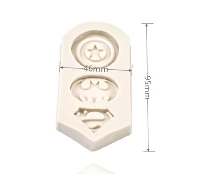 Molde de Silicona Escudos Super Héroes REPOSTERIA DECORACION