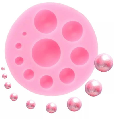 Molde de Silicona Semi Esfera X10 REPOSTERIA DECORACION