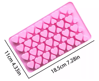 Molde de Silicona Corazones Mini  2 tamaños  REPOSTERIA DECORACION 3294