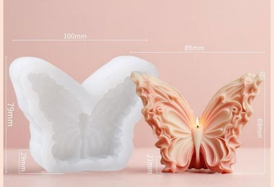 Molde de Silicona Mariposa chica VELA YESO CEMENTO B5