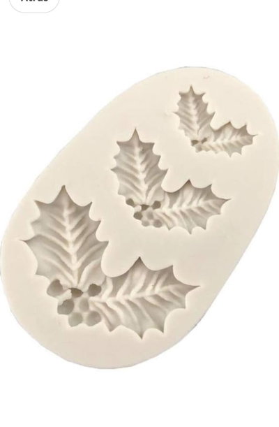 Molde de Silicona Muérdago X3 REPOSTERIA DECORACION