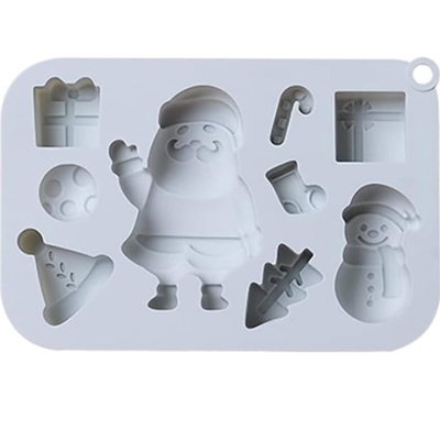 NAVIDADMolde de Silicona Navidad, Papa Noel, Muñeco de Nieve, Regalo REPOSTERIA DECORACION