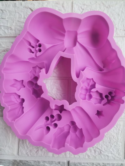 NAVIDAD Molde de Silicona Rosca Navidad VELA REPOSTERIA DECORACION