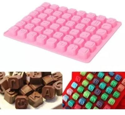 Molde de Silicona Letras Abecedario Cubito VELA REPOSTERIA DECORACION