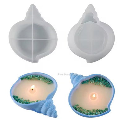 Molde de SIlicona CUENCO CARACOL 3479 VELA YESO CEMENTO