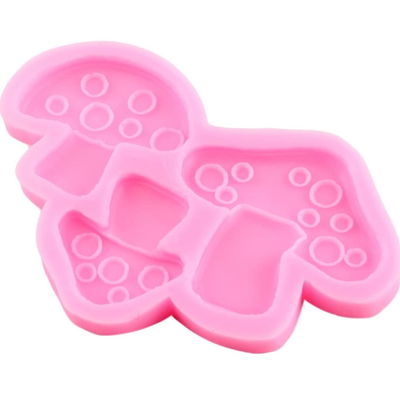 Molde de Silicona Hongos X3 REPOSTERIA DECORACION