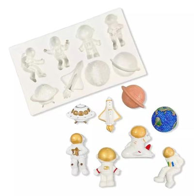 Molde de Silicona Astronauta  REPOSTERIA DECORACION
