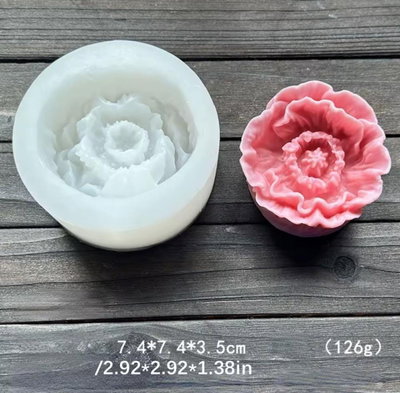 Molde de Silicona Flor Amapola F7 VELA YESO CEMENTO