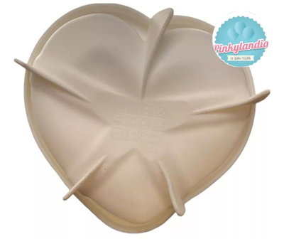 Molde de Silicona Corazón Liso Grande REPOSTERIA DECORACION