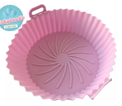 MOLDE BANDEJA SILICONA 20CM PARA FREIDORA AIRFRYER Redonda