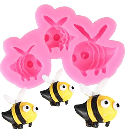 Molde de Silicona ABEJAS X3