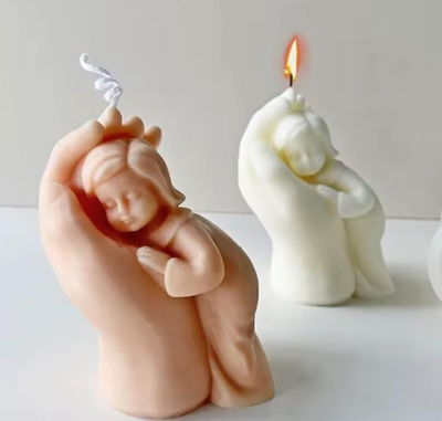 Molde de Silicona MANO DE MADRE CON NIÑO W8