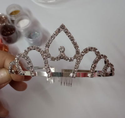 Corona de Strass Metalizadas