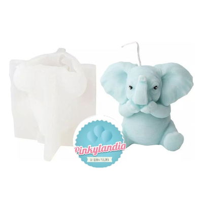 Molde de Silicona Elefante Bebé🐘 3699 VELA YESO CEMENTO