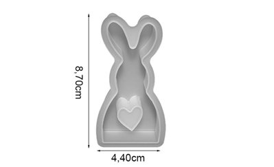 PASCUA Molde de Silicona Mini Conejo (3650) VELA YESO CEMENTO