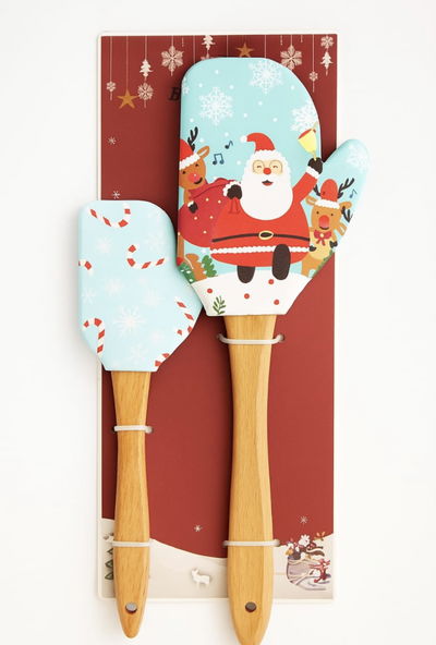 Set Navideño de Espátulas – Santa Claus 
