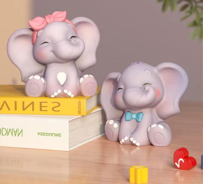 Molde de Silicona Elefante Niño YESO CEMENTO VELA22SYR2