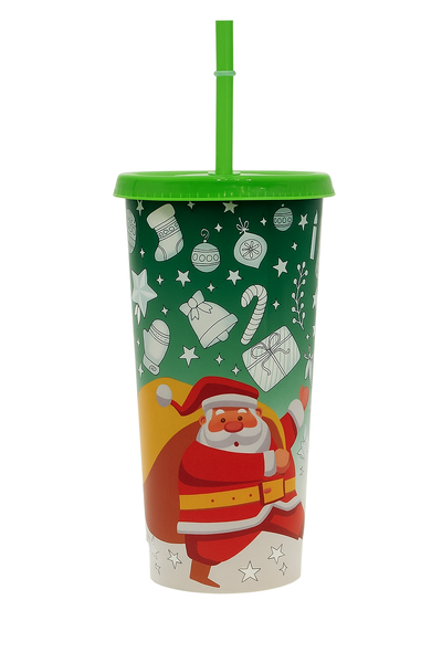 Navidad Vaso Navideño Mágico – Cambia de Color (710 ml)