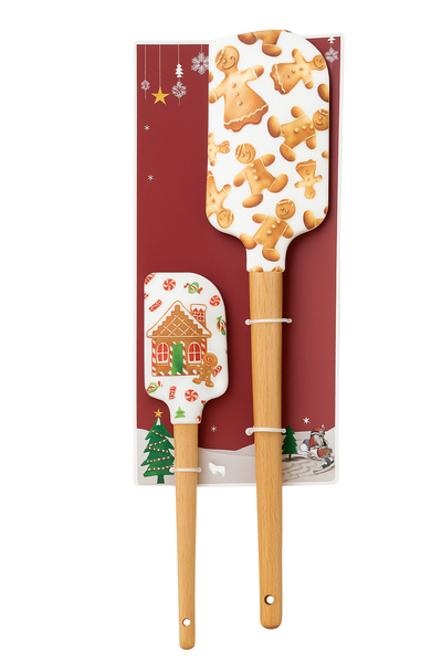 Set Navideño  de Espátulas – Jengibre