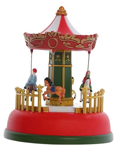 Mini Carrousel de Navidad con Luz y Sonido NAVIDAD DECORACION