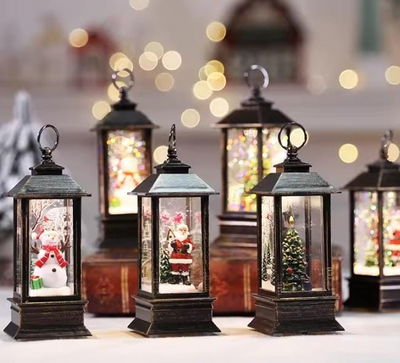 Navidad Farol Navideño con Escena de Navidad NAVIDAD DECORACION Y8.10