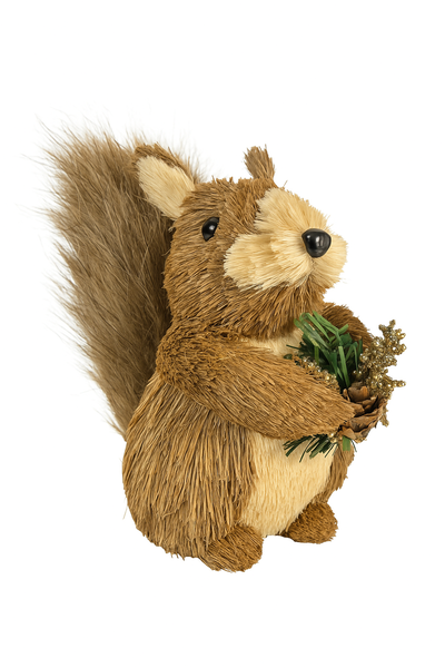 Navidad Ardillita Navideña Natural  NAVIDAD DECORACION  Y24.6