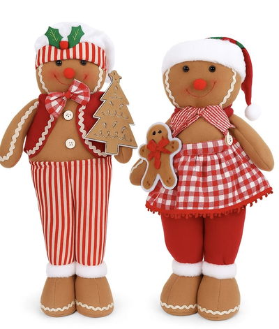 Navidad Muñeco de Jengibre Nena y Nene NAVIDAD DECORACION Y13.3