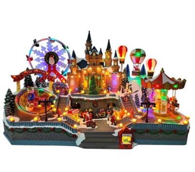 Navidad Gran Villa Navideña Parque de Diversiones NAVIDAD DECORACION Y8.2