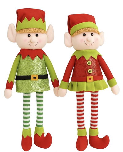 Navidad Muñeco Duende Satinis  NAVIDAD DECORACION Y12.30