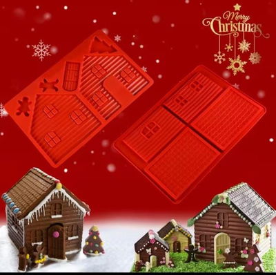 Molde Silicona Casita de Jengibre de Navidad REPOSTERIA NAVIDAD