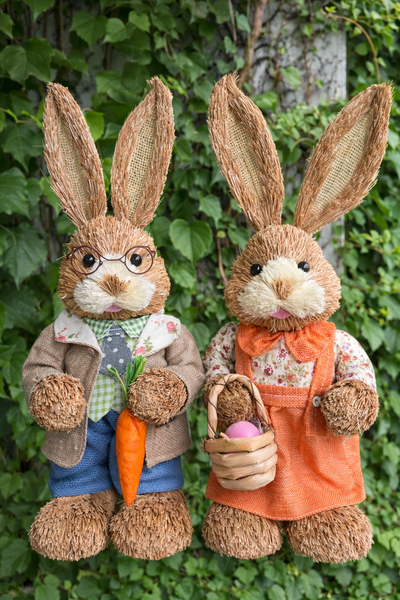 Pascua Conejos Decorativos de Pascua – Pareja