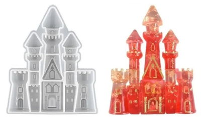 Molde Castillo de Princesa P5 YESO. CEMENTO RESINA VELA