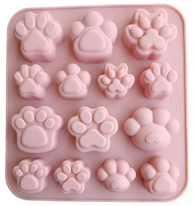 Molde de Silicona Patitas Huella Perro Gato REPOSTERIA DECORACION