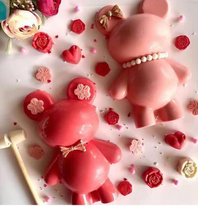 PASCUA Molde Oso Grande Smash Chocolate 3D 3 partes REPOSTERIA CHOCOLATE