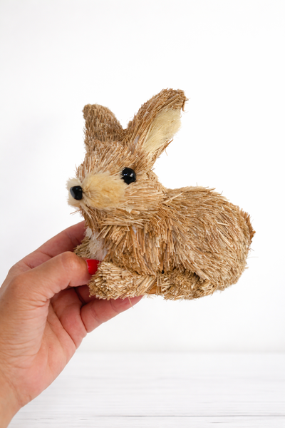 PASCUA Conejito Acostado de Fibra Natural Y 24-11