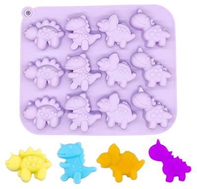 Molde Silicona Dinosaurios X12 REPOSTERIA DECORACION