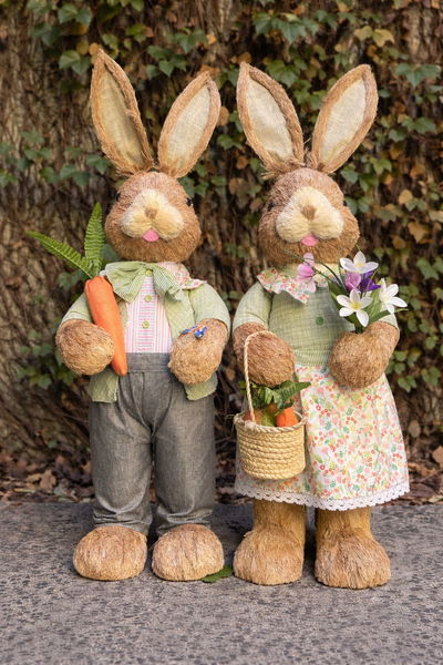 PASCUA Conejo de Fibra Natural  110 cm Y 24-22 DECORACION 