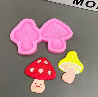 Molde de Silicona Hongos 🍄‍🟫 x 2 REPOSTERÍA DECORACIÓN 