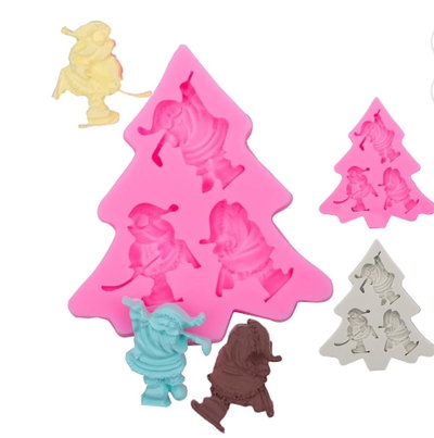 Molde de Silicona PAPA NOEL REPOSTERÍA DECORACIÓN 