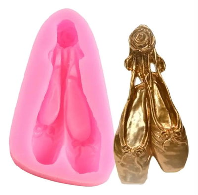 Molde de Silicona Zapatillas de Danza REPOSICIÓN DECORACIÓN 
