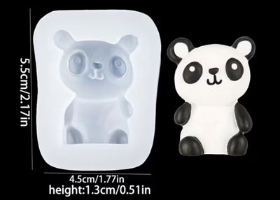 Molde de Silicona OSO PANDA REPOSTERÍA DECORACIÓN 