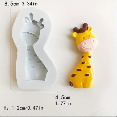 Molde de Silicona Jirafa 🦒 x1 REPOSTERÍA DECORACIÓN 