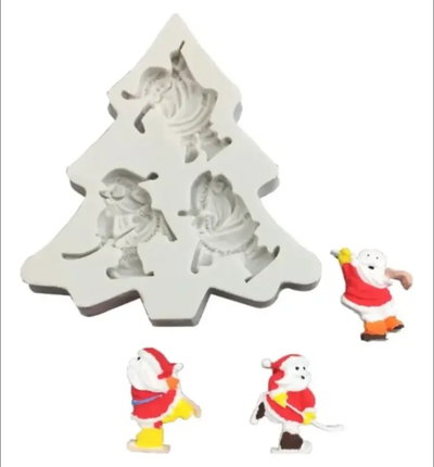Molde de Silicona PAPA NOEL REPOSTERÍA DECORACIÓN 