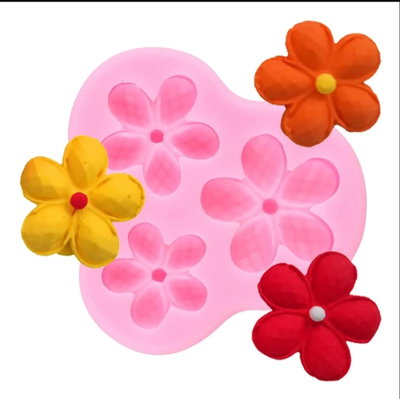 Molde de Silicona Floresx3 DECORACIÓN REPOSTERÍA 