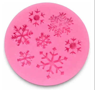 Molde Copo de Nieve REPOSTERIA DECORACION PORCELANA FRIA