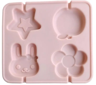 Molde de Silicona CHUPETIN FLOR CONEJO ESTRELLA MANZANA REPOSTERIA DECORACION