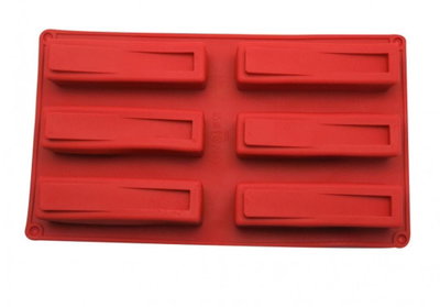 Molde de Silicona MINI RECTANGULAR X6 DECORACION PASTELERIA