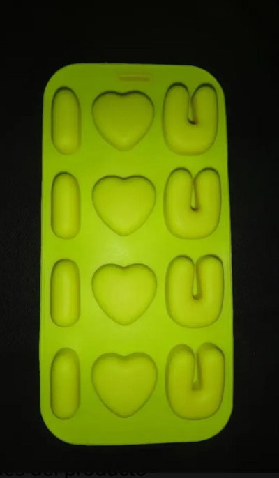 Molde de Silicona I LOVE U BOMBON JABON HIELO REPSOTETERIA DEC0RACION