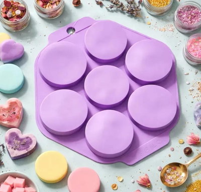 Molde de Silicona OREO CIRCULOS CILINDRO x7 REPOSTERIA DECORACION VELA