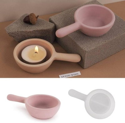 Molde de Silicona MINi SAHUMADOR o PORTA VELA VELA YESO RESINA CEMENTO